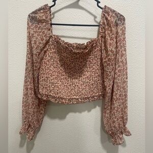 Japna Pink Floral Women's Blouse